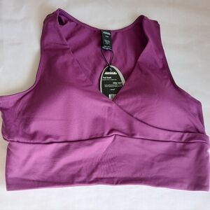 Purple Wrap Sports Bra